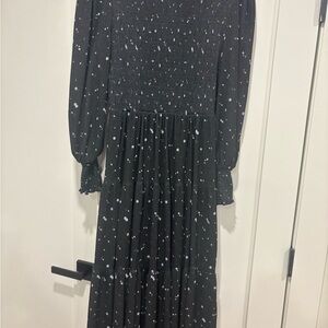 Blank NYC Black and White Floral Maxi Dress